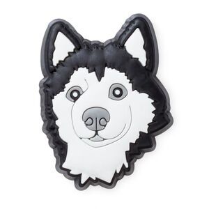 NWT New Crocs Husky Dog Jibbitz™ Charms Black & White Puppy/Pup